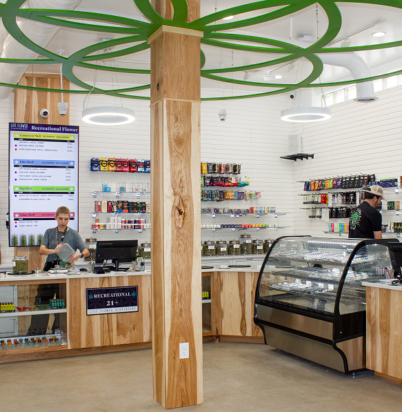 Life Flower RiNo dispensary interior